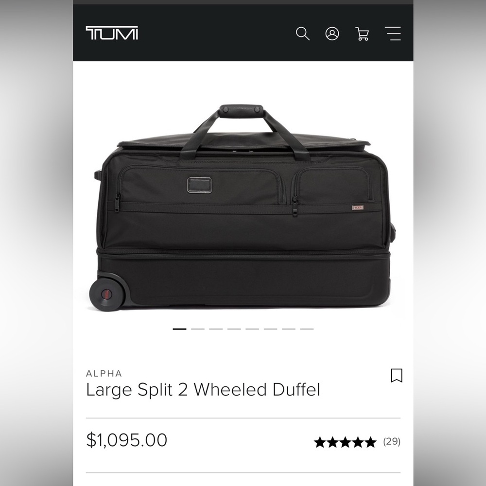 Tumi Alpha Large Split 2 Wheeled Suitcasese